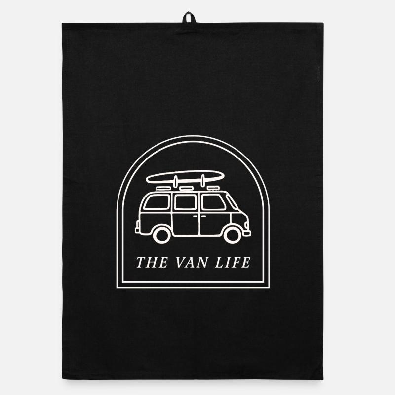 Camper van life campervan surfing road trip Organic dish towel