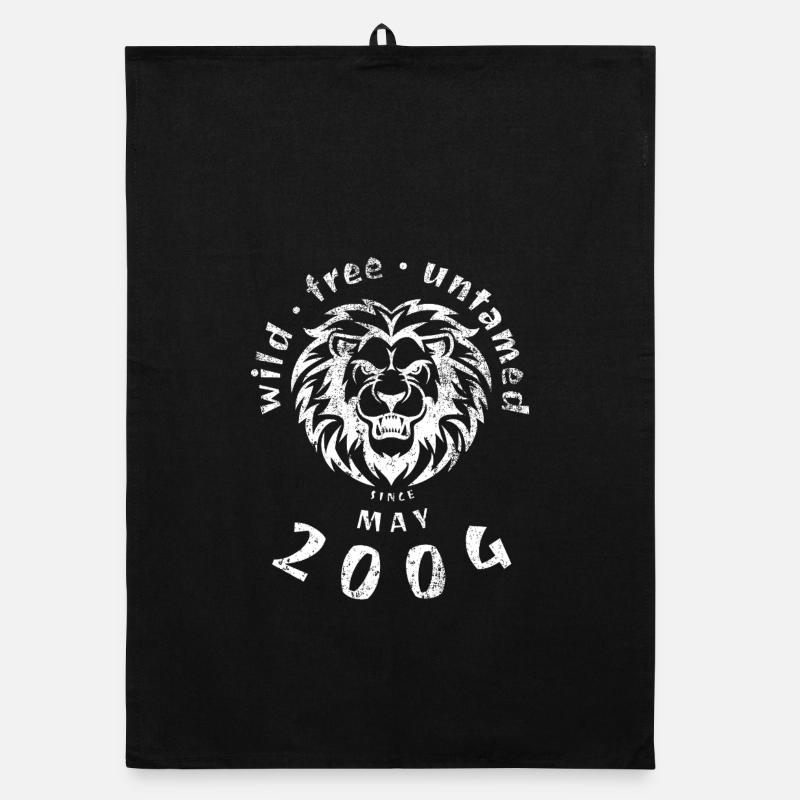 22e anniversaire Sauvage, libre et indompté depuis 05/2004 Torchon bio