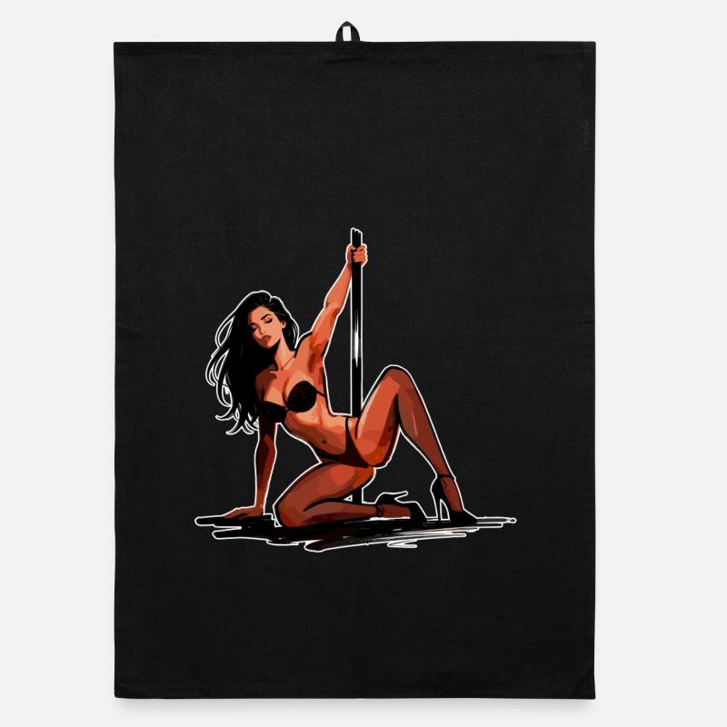 Art sexy de la pole dance : élégance gracieuse de pin-up Torchon bio