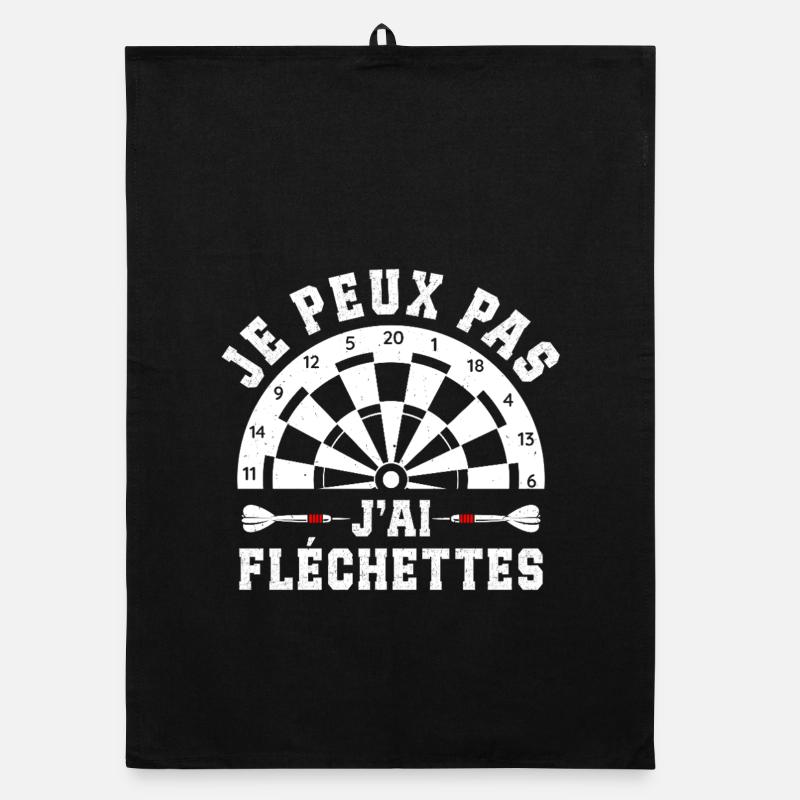Je Peux Pas J'ai Fléchettes Torchon bio
