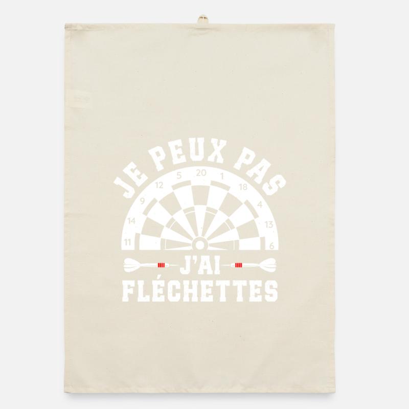 Je Peux Pas J'ai Fléchettes Torchon bio