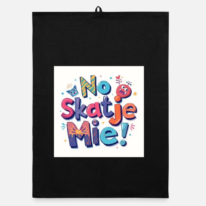 Pas de skate avec moi ! Torchon bio