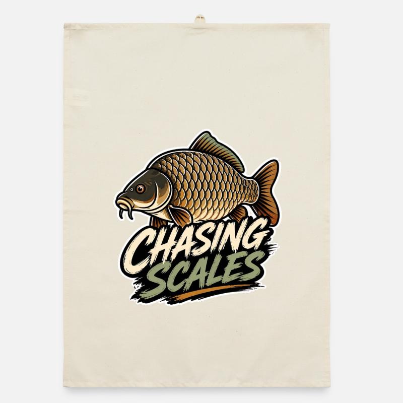 Chasing Scales Conception de la pêche à la carpe Torchon bio