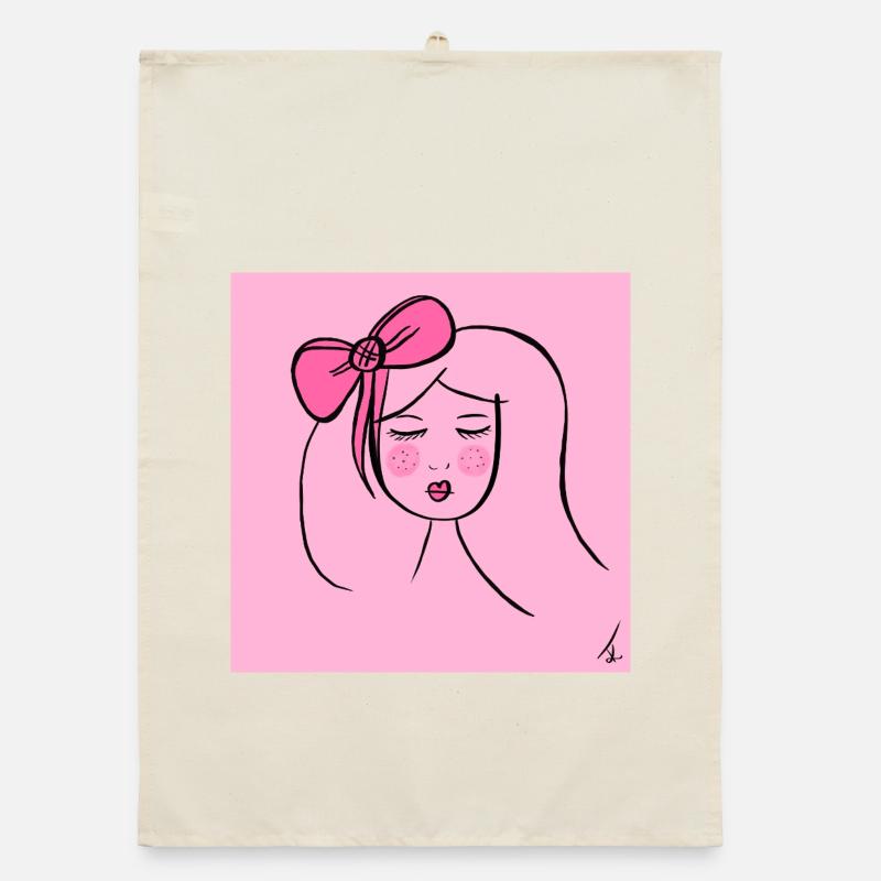 Mädchen Pink Organic Geschirrtuch