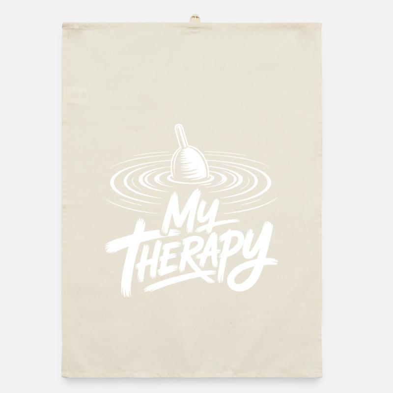 Fishing Therapy Organic dish towel