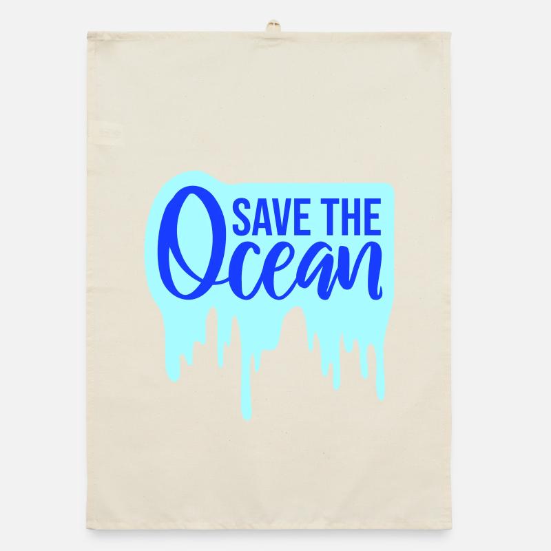 Save The Ocean Ocean Activism Environment Statement Organic dish towel