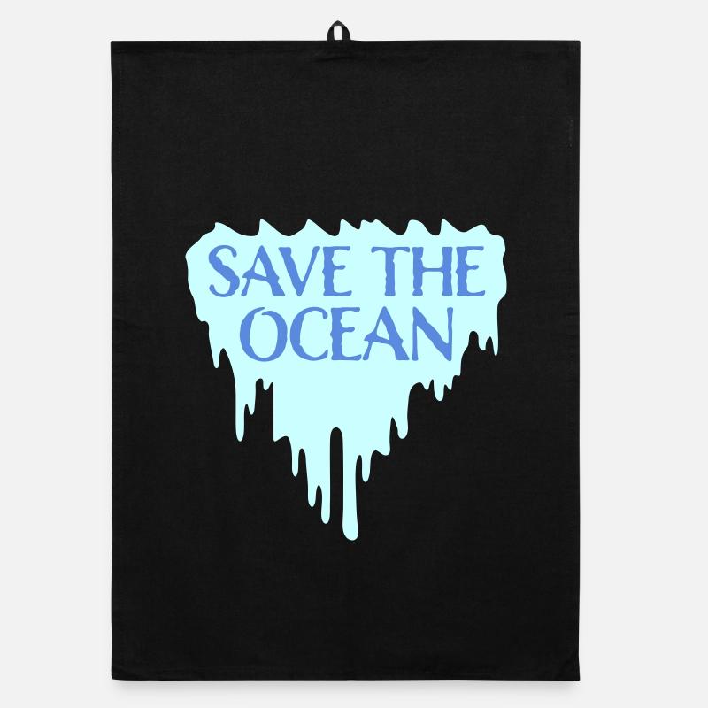 Save The Ocean Ocean Activism Environment Statement Organic dish towel