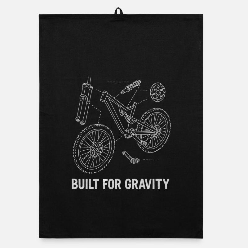 Construit pour la gravité : Dessin explosé de DH-Bike Torchon bio