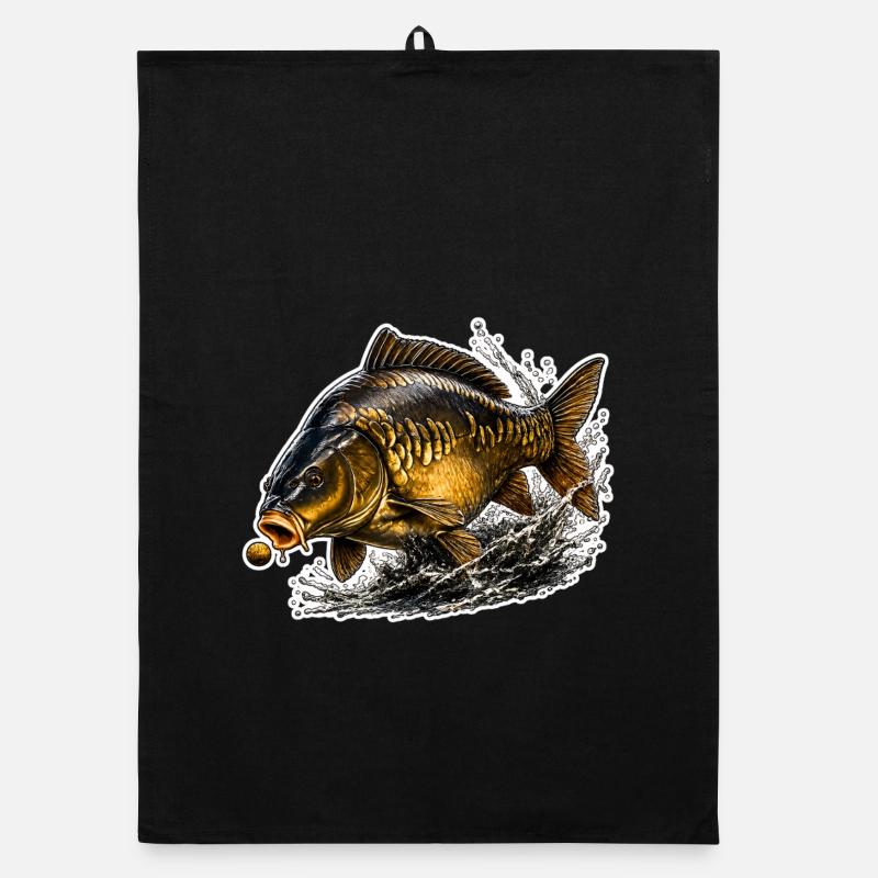 Conception de la pêche à la carpe miroir Torchon bio