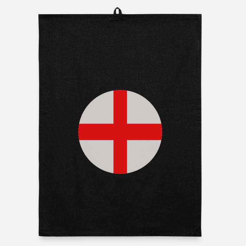 Drapeau rond anglais Torchon bio