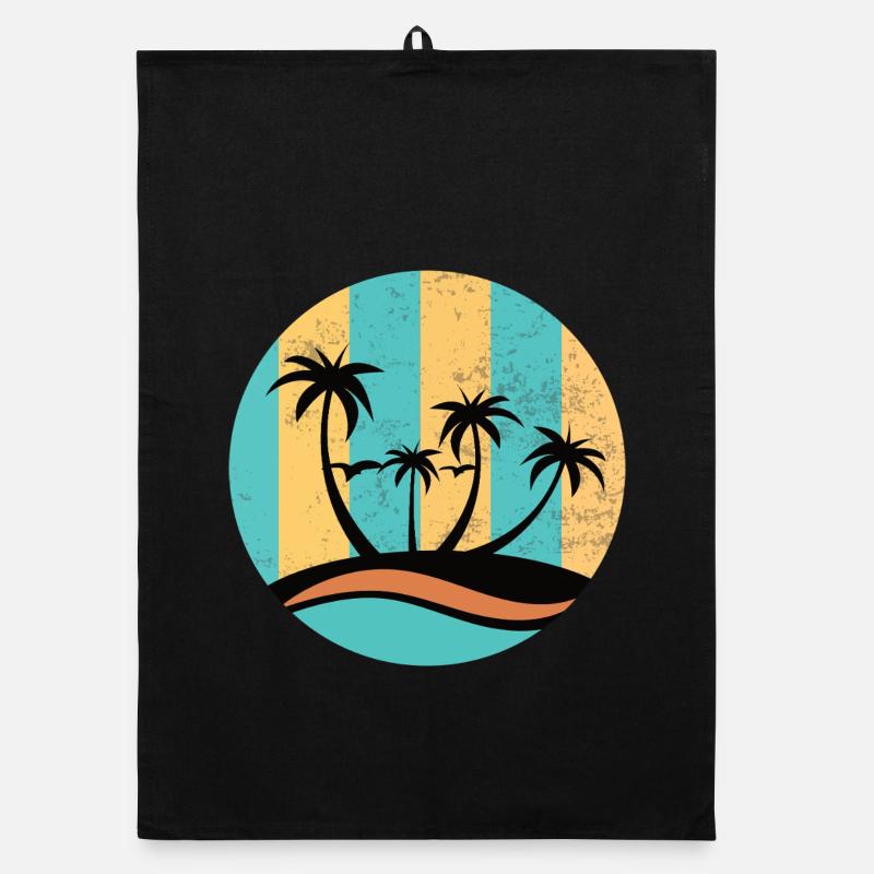 Beach Circle Organic dish towel