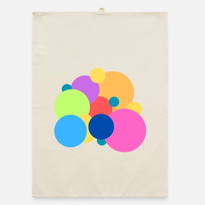 Points de couleur ludiques Torchon bio