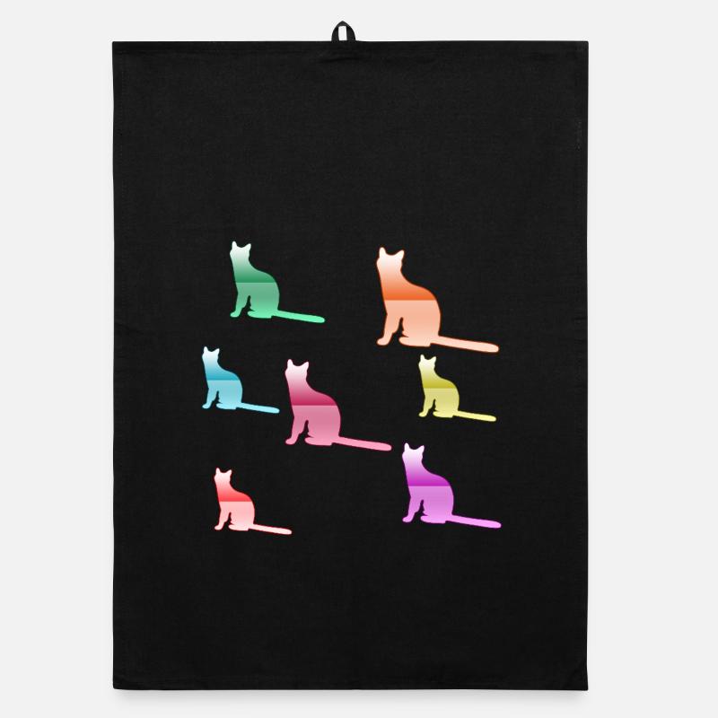 feline Organic dish towel
