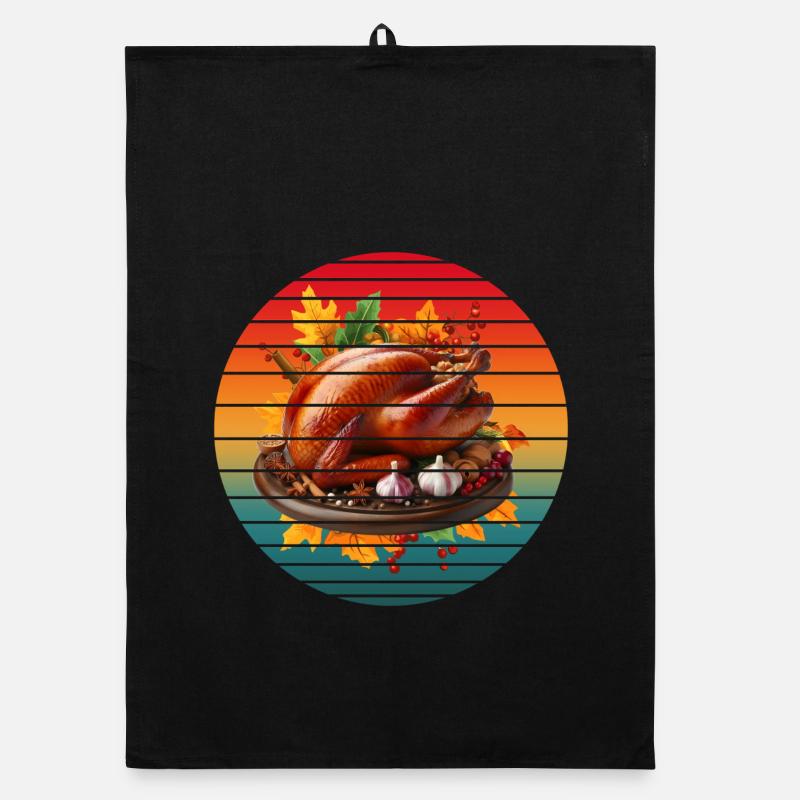 VINTAGE TURKEY Organic dish towel