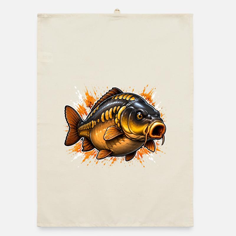 Conception explosive de la pêche à la carpe miroir Torchon bio