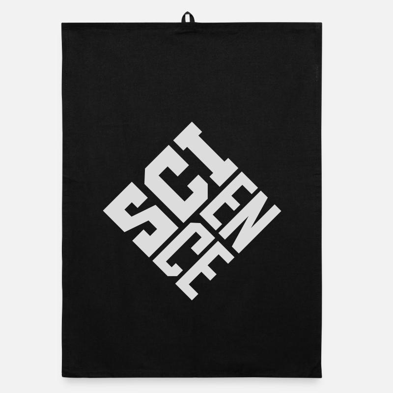 Science Wissenschaft Statement Nerd Bildung Spruch Organic Geschirrtuch
