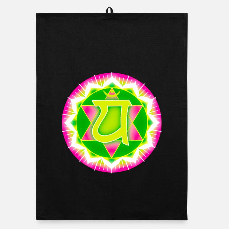 Chakra du cœur Anahata Torchon bio
