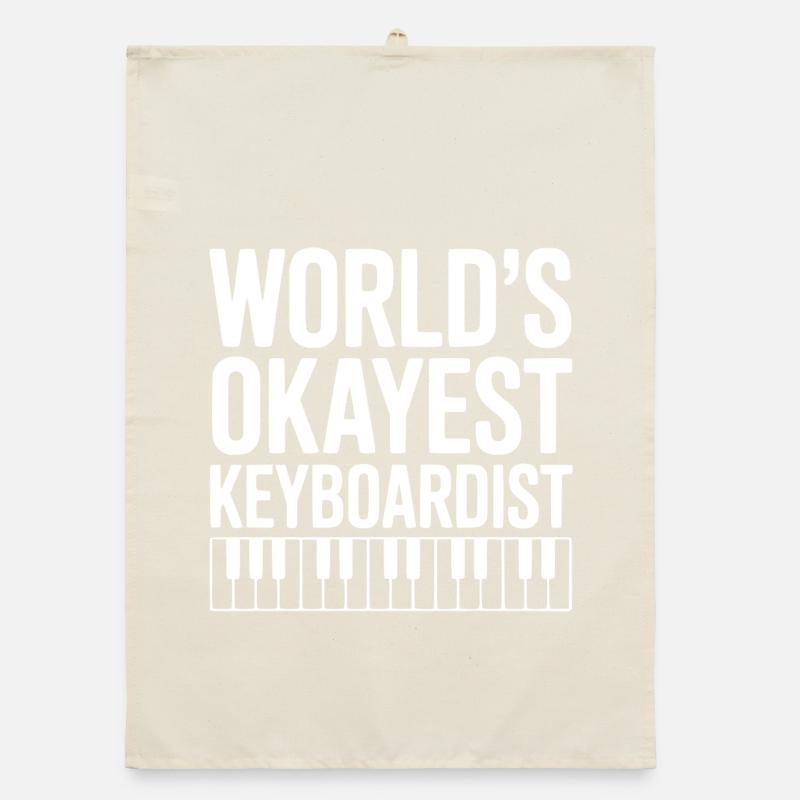 Der beste Keyboarder der Welt Organic Geschirrtuch