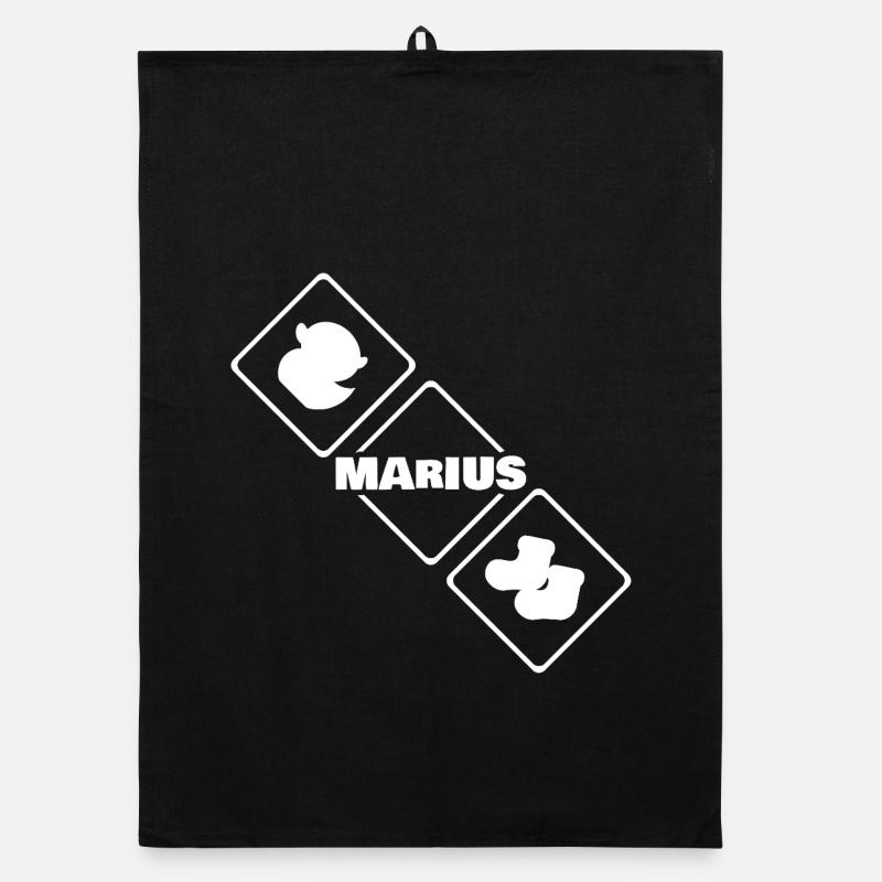 Oiseau avec le logo Marius Diamant Torchon bio