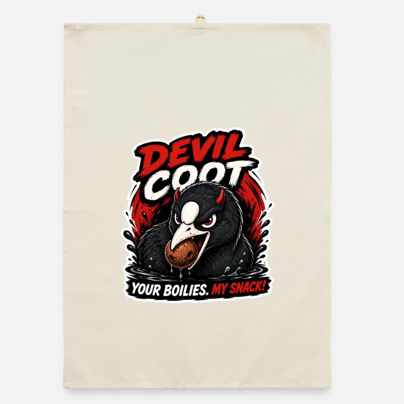 Conception drôle de pêche à la carpe Devil Coud Torchon bio