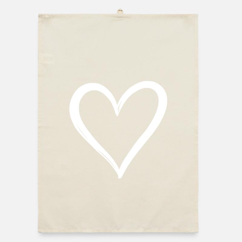 Herz Organic Geschirrtuch