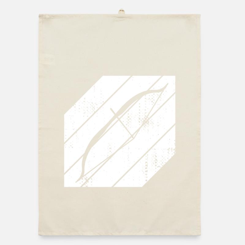 Archery Sketch Organic dish towel