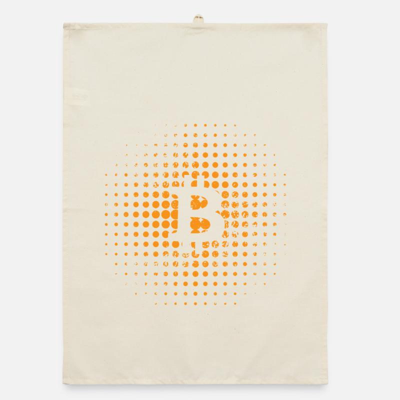 Bitcoin, idée cadeau Bitcoiner Torchon bio