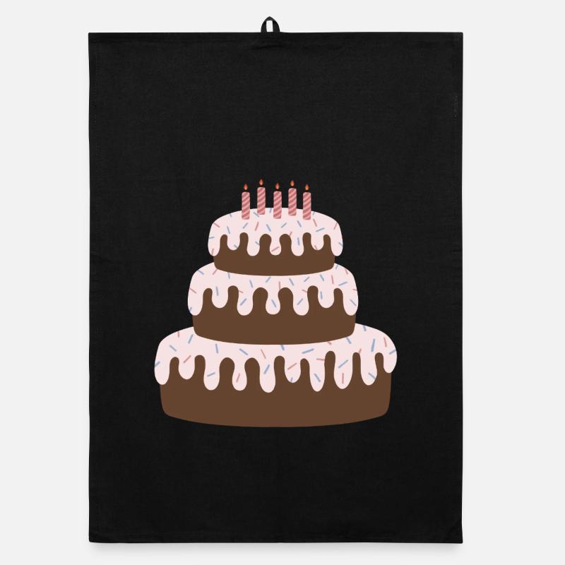 Anniversaire du gâteau pastel Torchon bio