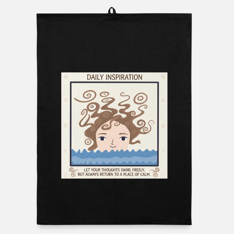 Mer de Tranquillité et de Pensées Torchon bio