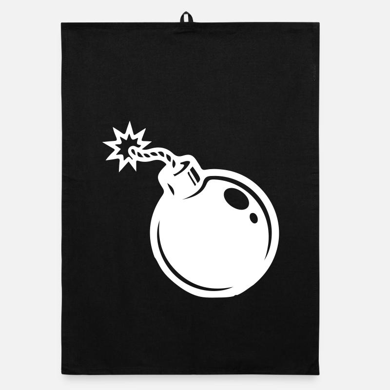 Bombe Symbol Organic Geschirrtuch