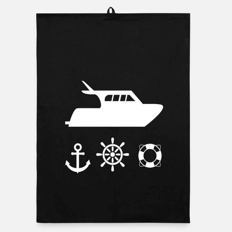 Motorboot Organic Geschirrtuch