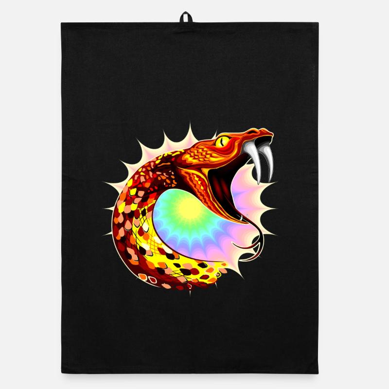 Cosmic Serpent  Organic dish towel