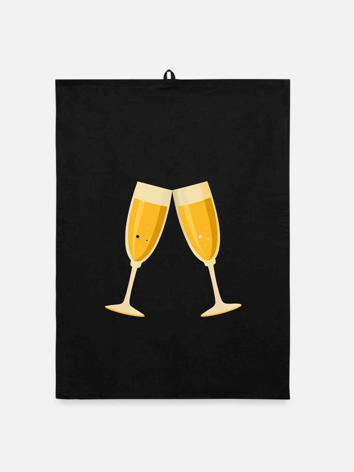 Toasts - Torchon bio - noir - Devant