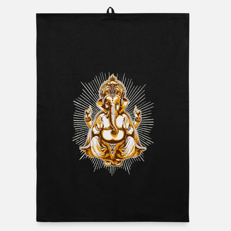 shiva - Torchon bio - noir