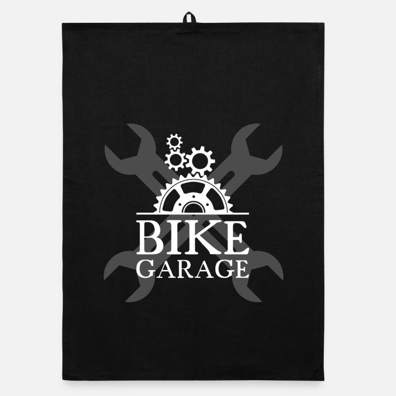 Bicycle Chain Logo Gear Screwdriver Workshop Organic dish towel