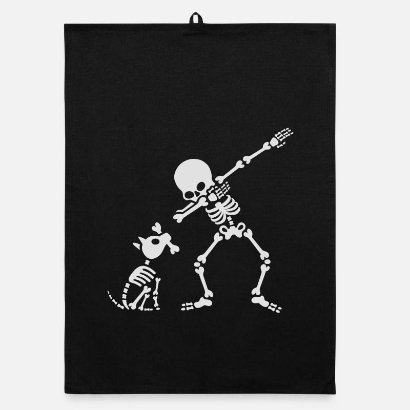 Dab dabbing skeleton Pet Dog Bone Torchon bio