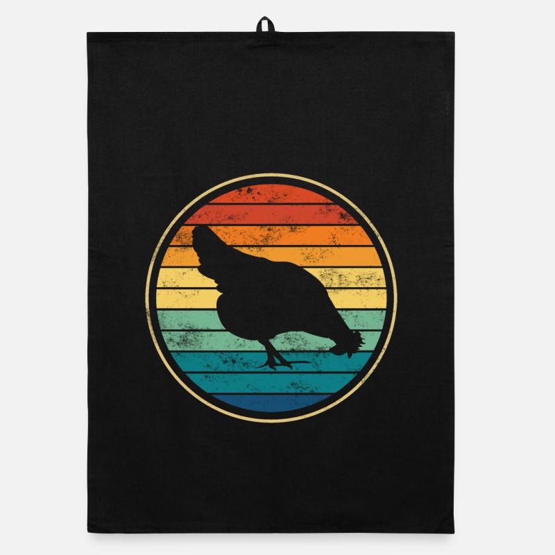 Chicken chickens Organic dish towel