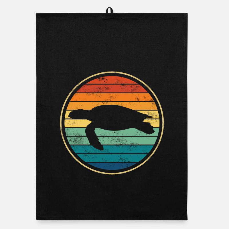 Turtle sea turtle Organic dish towel