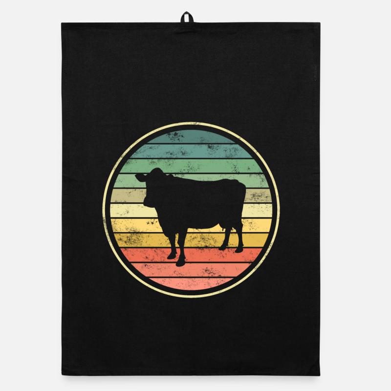 Cow cows Organic dish towel