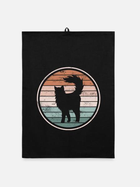 Chats Chats - Torchon bio - noir