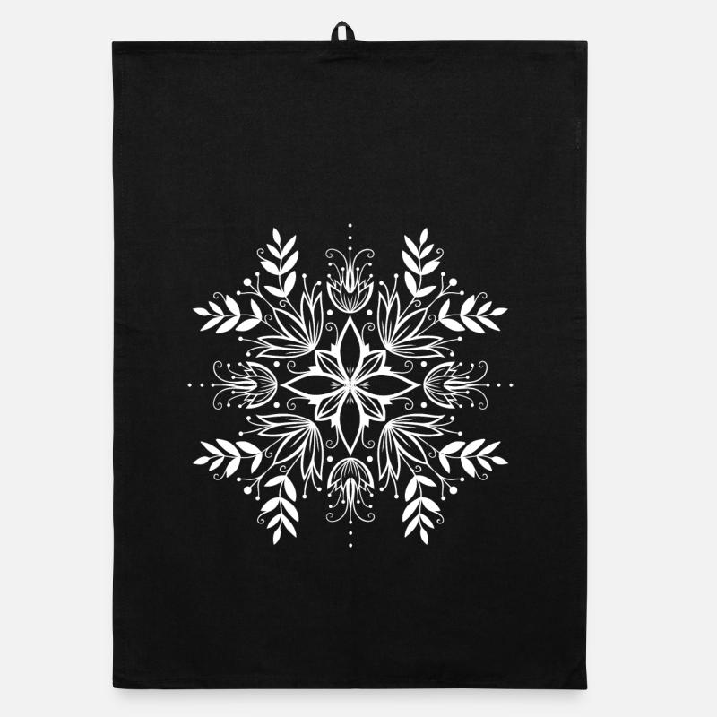 Blumen Muster Cottagecore Aesthetic Organic Geschirrtuch