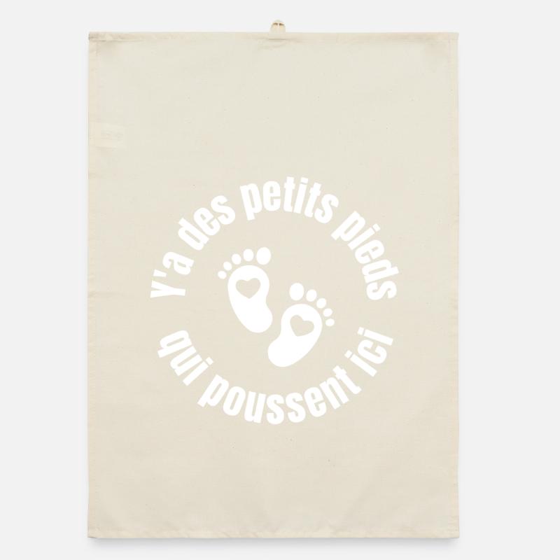 bébé, future maman, enceinte, naissance Torchon bio