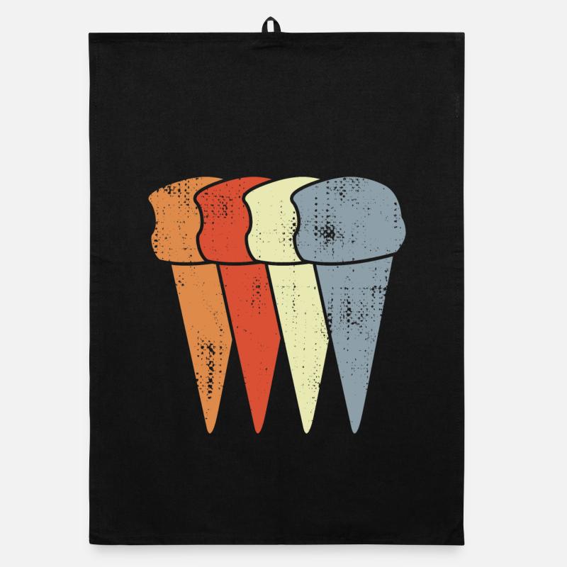 Cornets de crème glacée vintage Torchon bio