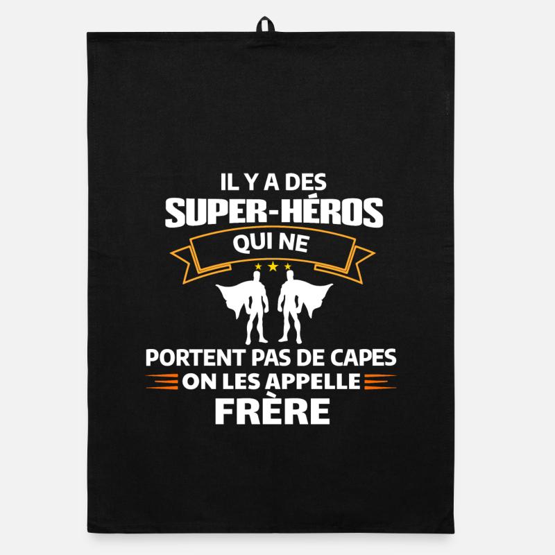 Super-Héros Frère Sans Cape Torchon bio