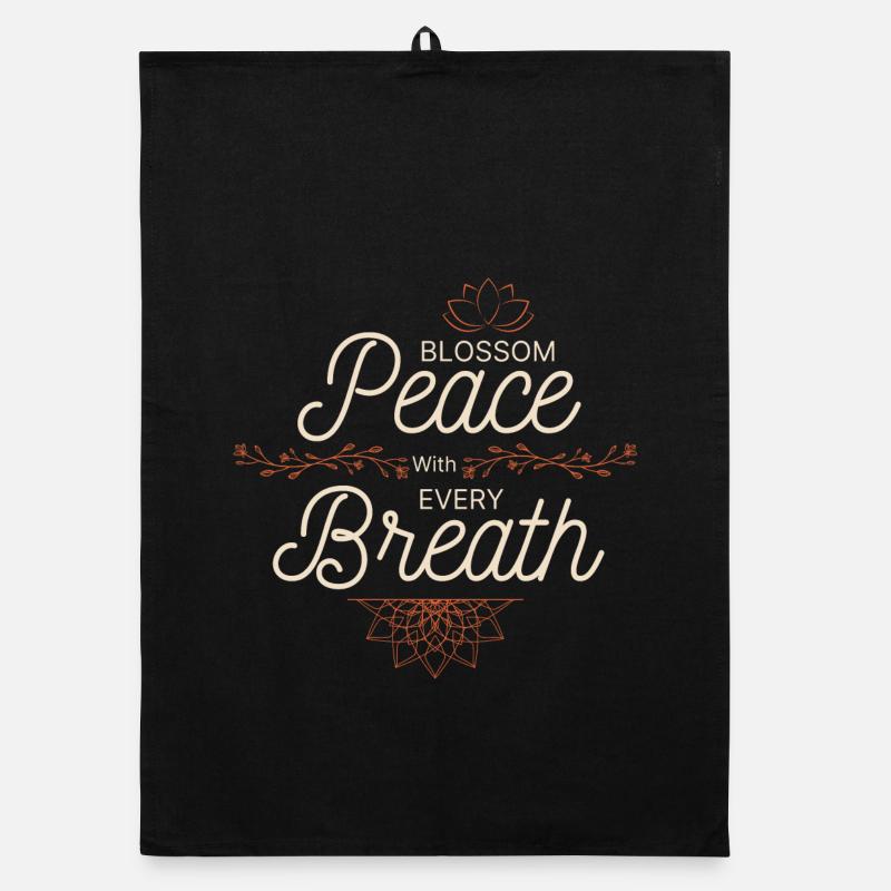 Peace With Every Breath Organic dish towel