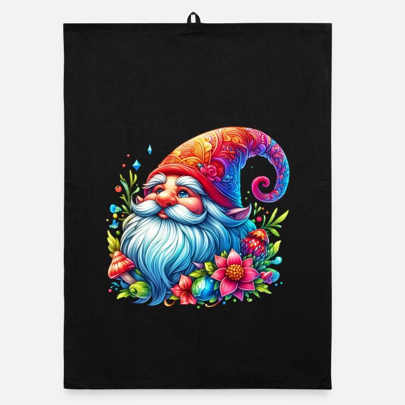 Gnome Goblin Elf Organic dish towel