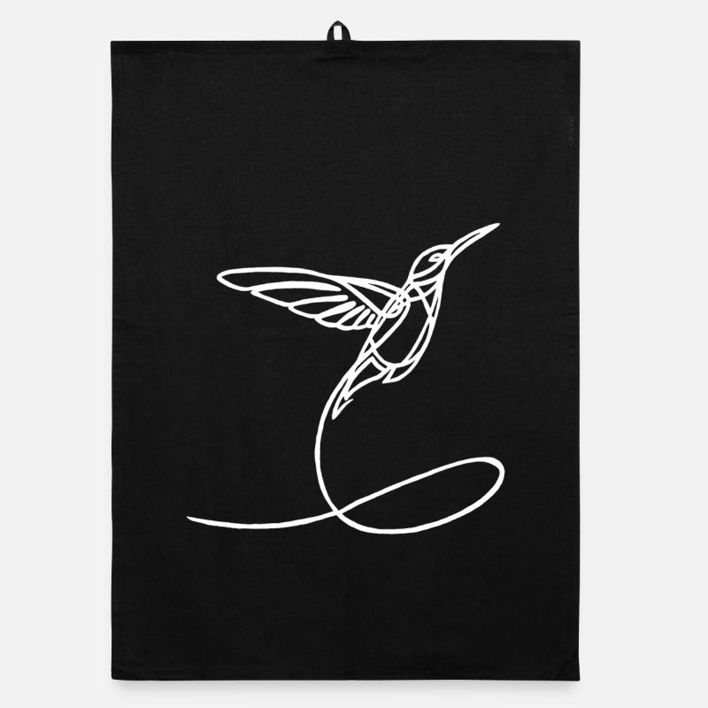 Seltsamer weißer Vogel Organic Geschirrtuch