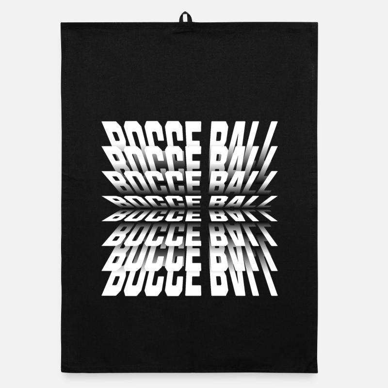 Bocce Spruch Bocce Ball mit Jack Bocci Game Bocce Organic Geschirrtuch