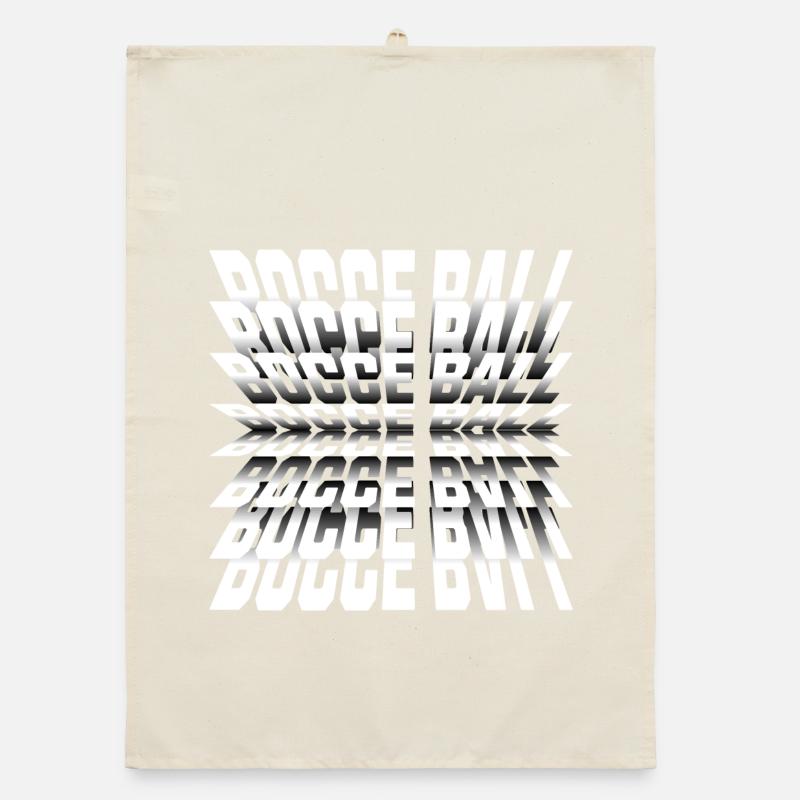 Bocce Spruch Bocce Ball mit Jack Bocci Game Bocce Organic Geschirrtuch