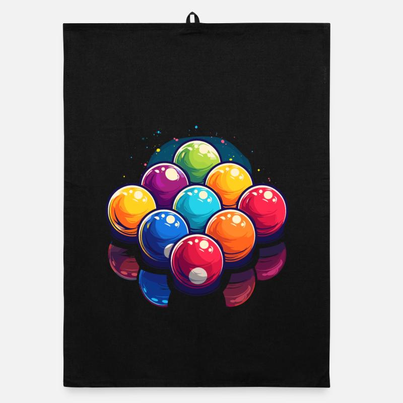 Boules de billard Graphique Torchon bio